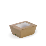 Small BioBoard Lunch Box With Window (200/Carton)