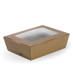 Large BioBoard Lunch Box With Window (200/Carton)