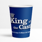 Recyclable Single Wall 12oz (360ml) Custom Printed Paper Cups (Min. 1000/Carton)