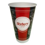 Recyclable Double Wall 16oz (473ml) Custom Printed Cups (Min 500/Carton)