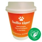 Compostable Double Wall 8oz (240ml) Custom Branded Cups (Min. 500/Carton)