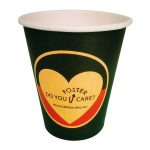 Recyclable Single Wall 8oz (240ml) Custom Printed Paper Cups (Min. 1000/Carton)
